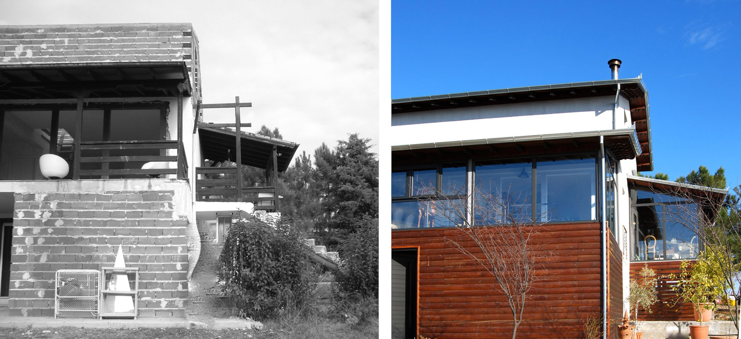 BEFORE-AFTER MOUNTAIN HOUSE